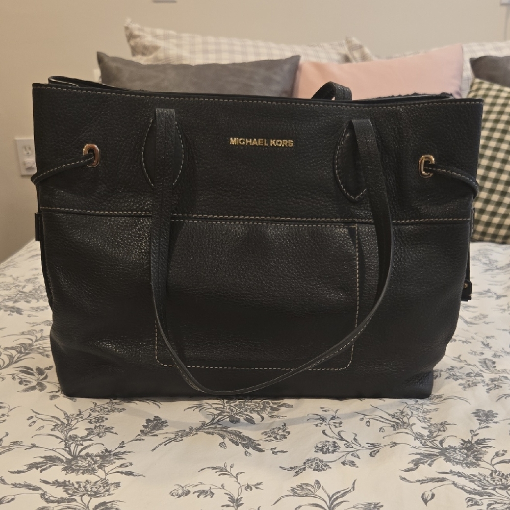 Michael Kors Black Leather Tote
